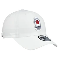 Casquette New Era blanche pour homme, Atlanta Braves, pack d'entraînement de printemps 2026, modèle Icon, classique et décontractée, ajustable.