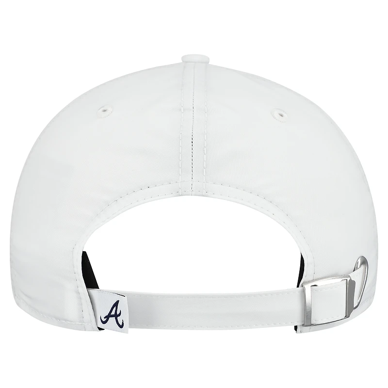 Casquette New Era blanche pour homme, Atlanta Braves, pack d'entraînement de printemps 2026, modèle Icon, classique et décontractée, ajustable.