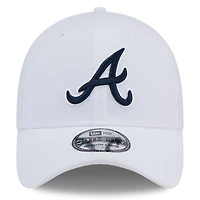 Casquette 39THIRTY Flex blanche des Braves d'Atlanta de New Era pour homme