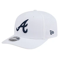 Casquette ajustable New Era blanche Atlanta Braves COOLERA 9SEVENTY pour homme