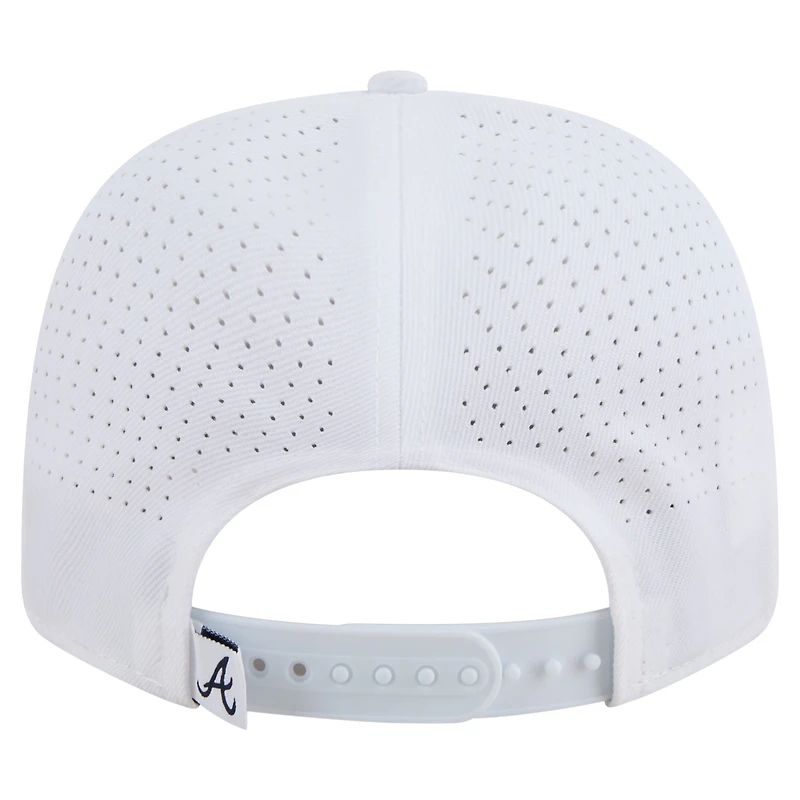Casquette ajustable New Era blanche Atlanta Braves COOLERA 9SEVENTY pour homme