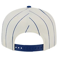 Casquette Snapback 9FIFTY à rayures blanches pour homme New Era en jersey des Braves d'Atlanta