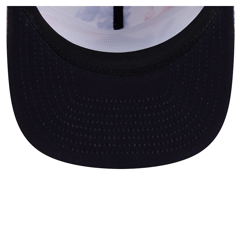 Casquette snapback blanche à imprimé Island Golfer des Braves d'Atlanta pour homme de New Era