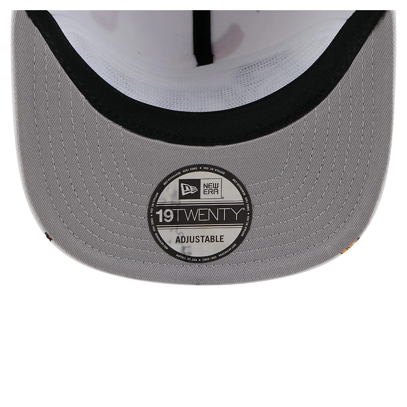 Men's New Era White Atlanta Braves Team Cheer Rope 19TWENTY Adjustable Hat