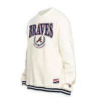 Sweat-shirt rétro New Era blanc pour homme