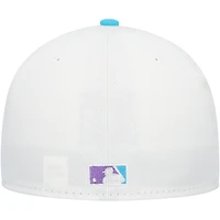 Casquette ajustée New Era Atlanta Braves Vice 59FIFTY blanche pour homme
