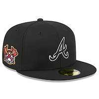 Casquette ajustée 59FIFTY noire des Braves d'Atlanta pour homme New Era x Alpha Industries