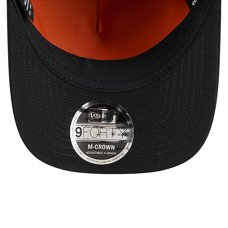 Casquette ajustable A-Frame 9FORTY noire des Braves d'Atlanta pour homme New Era x Alpha Industries