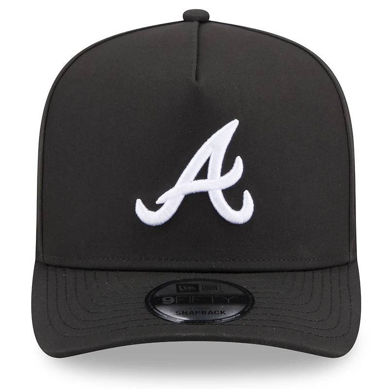 Men's New Era x GORE-TEX  Black Atlanta Braves A-Frame 9FIFTY Adjustable Hat