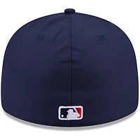 Casquette ajustée New Era x GORE-TEX bleu marine Atlanta Braves 59FIFTY pour homme