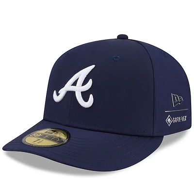 Men's New Era x GORE-TEX  Navy Atlanta Braves 59FIFTY Fitted Hat
