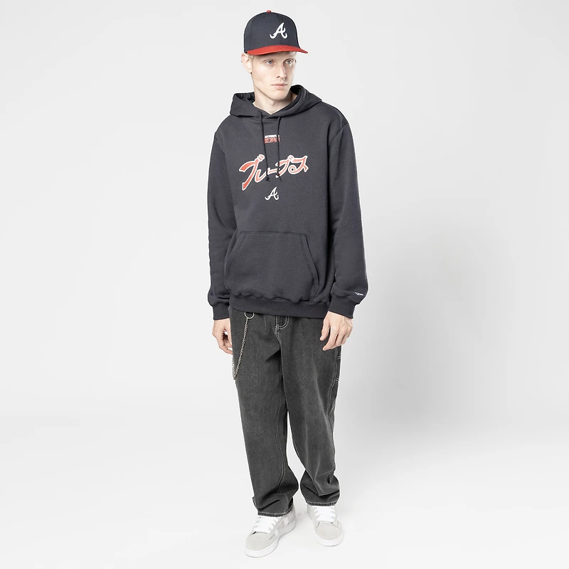 Sweat à capuche bleu marine New Era x Hyperfly des Atlanta Braves pour homme