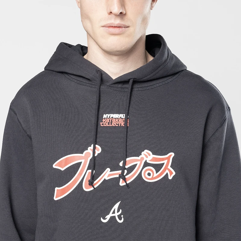 Men's New Era x Hyperfly Navy Atlanta Braves Hoodie