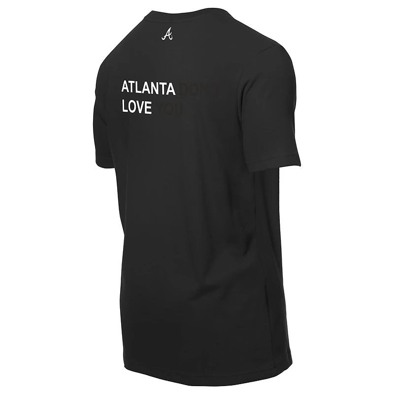 T-shirt noir New Era x j-FROST pour homme des Braves d'Atlanta