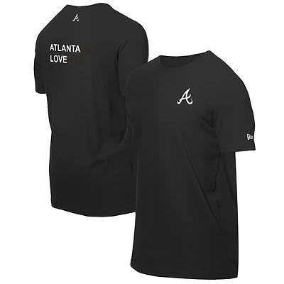 T-shirt noir New Era x j-FROST pour homme des Braves d'Atlanta