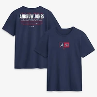 Men's Nike Andruw Jones Navy Atlanta Braves 2026 Hall of Fame Stats Name & Number T-Shirt