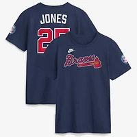 Men's Nike Andruw Jones Navy Atlanta Braves National Baseball Hall of Fame Class 2026 Name & Number T-Shirt
