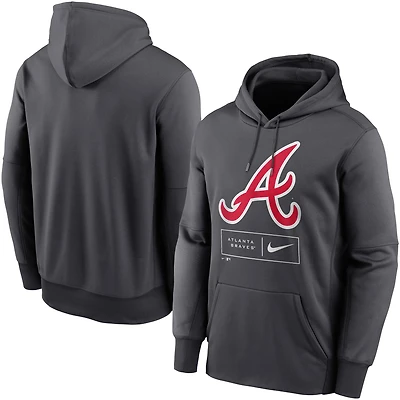 FBC BRAVES ANTHR SP22 HOMME MOTIF LOGO THERMA FLEECE PO HOOD JACMENPLV