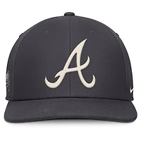 Men's Nike Anthracite Atlanta Braves Statement Pro Snapback Hat