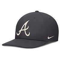 Men's Nike Anthracite Atlanta Braves Statement Pro Snapback Hat