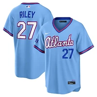 Men's Nike Austin Riley Powder Blue Atlanta Braves 2026 City Connect Stadium Jersey