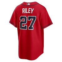 Maillot réplique Nike Austin Riley rouge des Braves d'Atlanta pour homme