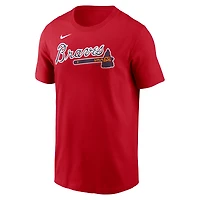 Men's Nike Austin Riley Red Atlanta Braves Home Name & Number T-Shirt
