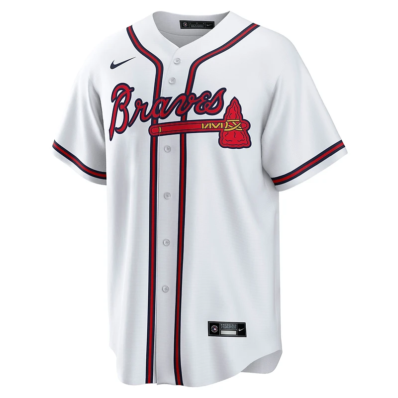 Maillot de joueur Nike Austin Riley blanc des Atlanta Braves à domicile pour homme