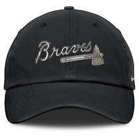 Men's Nike Black Atlanta Braves Camo Pack Club Adjustable Hat