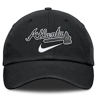 Men's Nike  Black Atlanta Braves Primetime Club Adjustable Hat