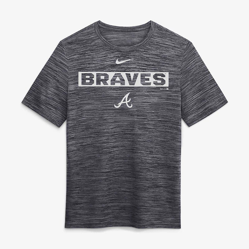 Men's Nike Black Atlanta Braves Velocity Dri-FIT T-Shirt