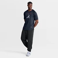 Men's Nike Blue Atlanta Braves Authentic Collection Batting Practice Pre-Game Raglan Dri-FIT Top