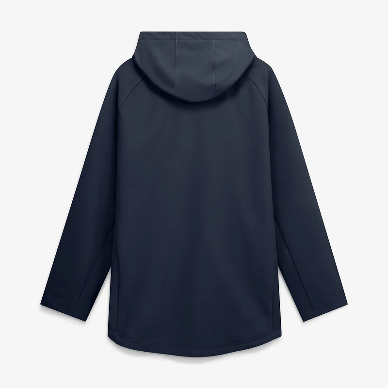 Veste à capuche zippée intégrale Nike Atlanta Braves Authentic Collection bleue pour homme
