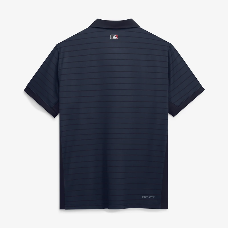Men's Nike Atlanta Braves Authentic Collection Striped Victory Dri-FIT Polo