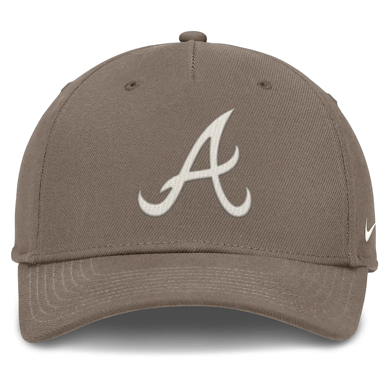 Men's Nike Brown Atlanta Braves Rise Performance Adjustable Hat