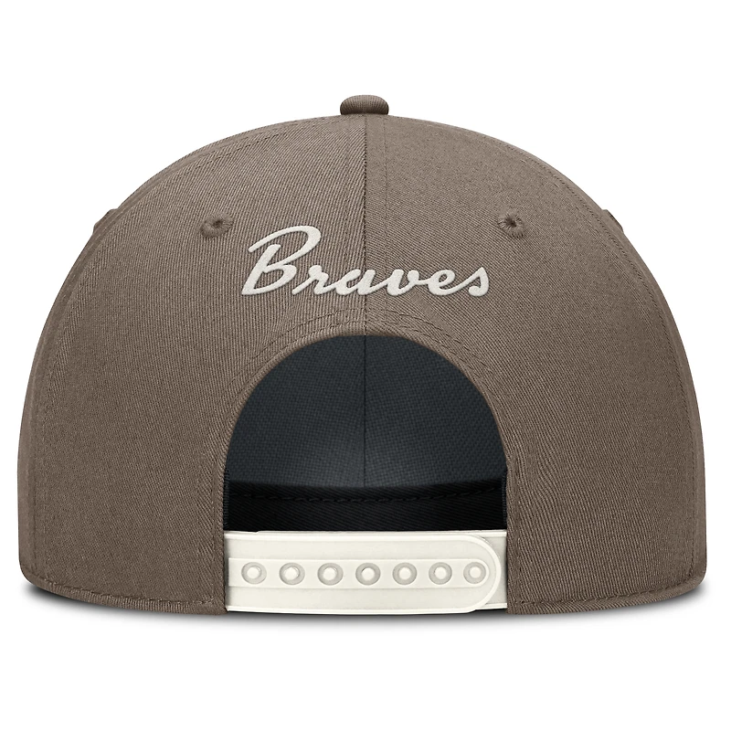 Men's Nike Brown Atlanta Braves Rise Performance Adjustable Hat
