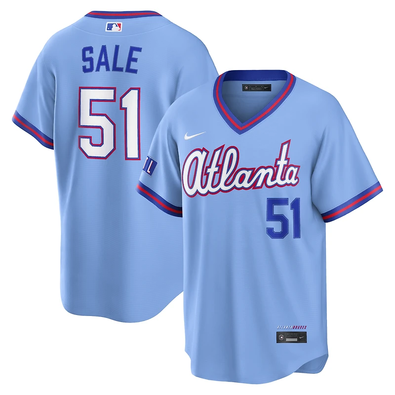 Men's Nike Chris Sale Powder Blue Atlanta Braves 2026 City Connect Stadium Jersey