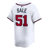 Men's Nike Chris Sale White Atlanta Braves Home Limited Player Jersey