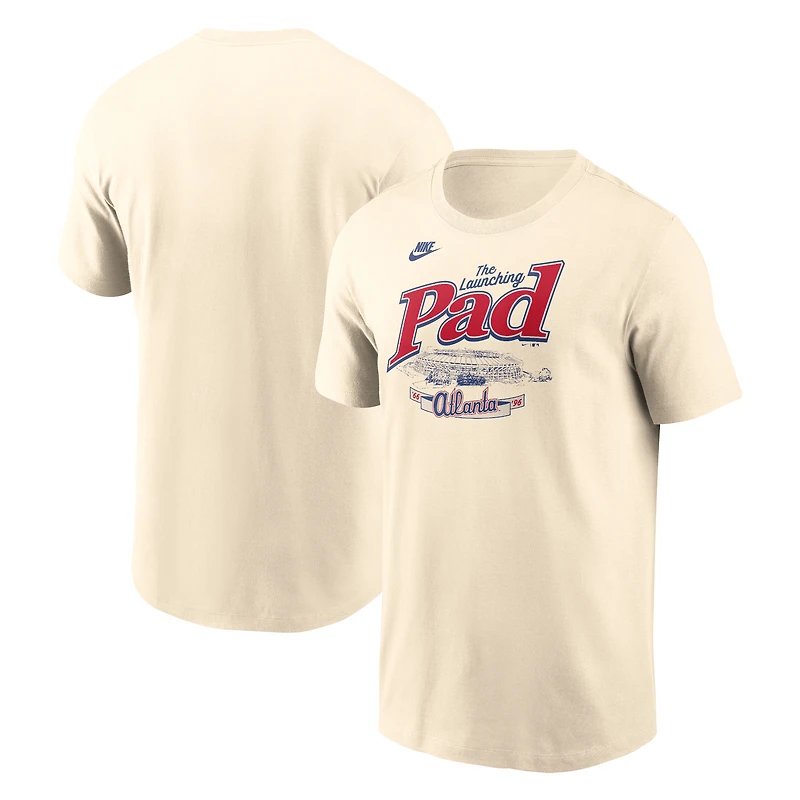 T-shirt Nike crème pour hommes des Atlanta Braves de la ville natale locale
