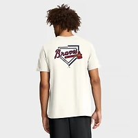 T-shirt Nike crème Atlanta Braves Primetime 2-Hit pour homme