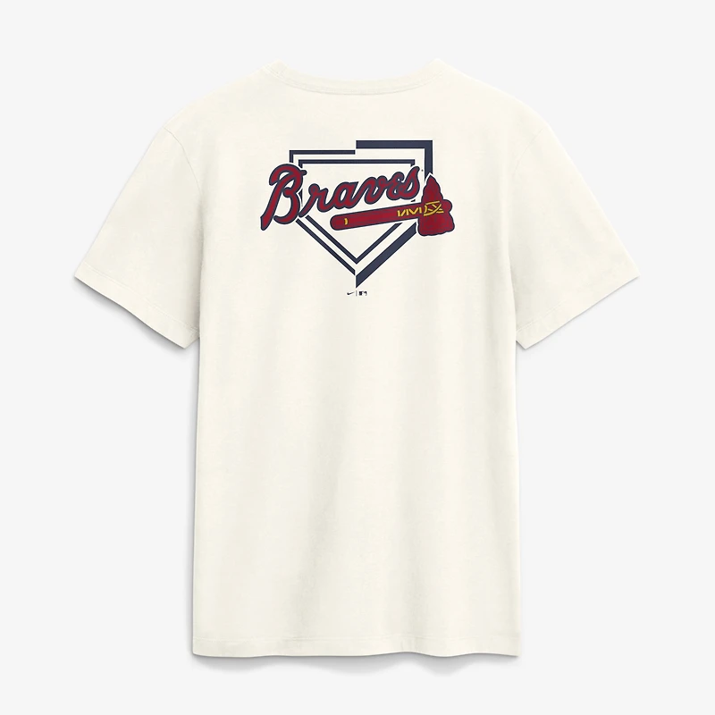 Men's Nike Cream Atlanta Braves Primetime Inning T-Shirt