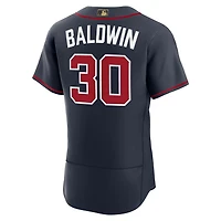 Maillot authentique Nike Drake Baldwin bleu marine des Braves d'Atlanta, édition alternative MLB Awards pour homme