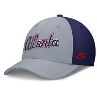 Men's Nike /Navy Atlanta Braves Rise Swoosh Performance Flex Hat