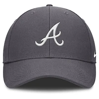 Men's Nike  Gray Atlanta Braves Club Performance Adjustable Hat