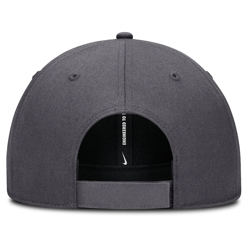 Men's Nike  Gray Atlanta Braves Club Performance Adjustable Hat