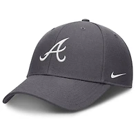 Casquette ajustable Nike Atlanta Braves Club Performance pour homme, grise