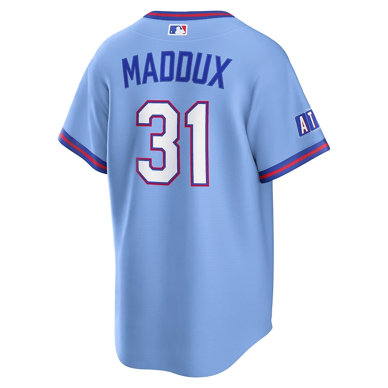 Men's Nike Greg Maddux Powder Blue Atlanta Braves 2026 City Connect Stadium Jersey