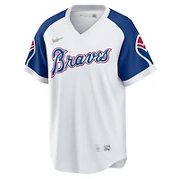 Maillot de joueur Nike Hank Aaron Atlanta Braves Home Cooperstown Collection pour homme - Blanc