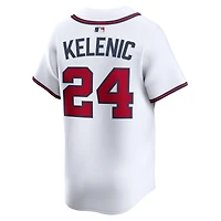 Maillot Nike Jarred Kelenic blanc pour homme, édition limitée, domicile des Braves d'Atlanta