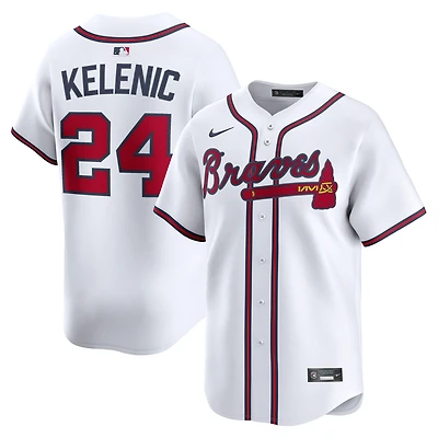 Men's Nike Jarred Kelenic White Atlanta Braves Home Limited Player Jersey